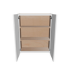 Modernform Cabinet White Shaker 30" W X 36" H X 12" D Double Door Wall Cabinet