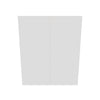 Modernform Cabinet Gloss White 30" W X 36" H X 12" D Double Door Wall Cabinet
