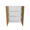 Modernform Cabinet Natural Oak 30" W X 36" H X 12" D Double Door Wall Cabinet