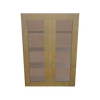 Modernform Cabinet Natural Shaker 30" W X 42" H X 12" D Double Glass Door Wall Cabinet