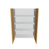 Modernform Cabinet Natural Oak 30" W X 42" H X 12" D Double Door Wall Cabinet