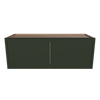 Modernform Cabinet Slim Sage Green 33" W X 12" H X 12" D Double Door Wall Cabinet