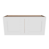 Modernform Cabinet White Shaker 33" W X 15" H X 12" D Double Door Wall Cabinet
