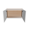 Modernform Cabinet White Shaker 33" W X 18" H X 12" D Double Door Wall Cabinet