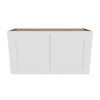 Modernform Cabinet White Shaker 33" W X 18" H X 12" D Double Door Wall Cabinet