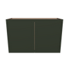 Modernform Cabinet Slim Sage Green 33" W X 21" H X 12" D Double Door Wall Cabinet