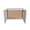 Modernform Cabinet White Shaker 33" W X 21" H X 12" D Double Door Wall Cabinet