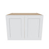 J&K White Shaker S8 Refrigerator Wall Cabinet - 33" W x 24" H x 27" D
