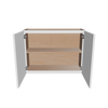 Modernform Cabinet White Shaker 33" W X 24" H X 12" D Double Door Wall Cabinet