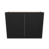 Modernform Cabinet Onyx Black Shaker 33" W X 24" H X 12" D Double Door Wall Cabinet