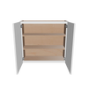 Modernform Cabinet White Shaker 33" W X 30" H X 12" D Double Door Wall Cabinet