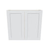 J&K White Shaker S8 Double Door Wall Cabinet - 33" W x 30" H