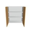 Modernform Cabinet Natural Oak 33" W X 36" H X 12" D Double Door Wall Cabinet