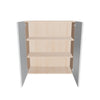 Modernform Cabinet Gloss White 33" W X 36" H X 12" D Double Door Wall Cabinet