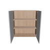 Modernform Cabinet Matte White 33" W X 36" H X 12" D Double Door Wall Cabinet
