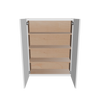 Modernform Cabinet White Shaker 33" W X 42" H X 12" D Double Door Wall Cabinet
