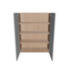 Modernform Cabinet Matte White 33" W X 42" H X 12" D Double Door Wall Cabinet