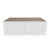 Modernform Cabinet White Shaker 36" W X 12" H X 24" D Double Door Wall Cabinet