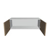 Modernform Cabinet Walnut 36" W X 12" H X 12" D Double Door Wall Cabinet