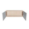 Modernform Cabinet Gloss White 36" W X 12" H X 12" D Double Door Wall Cabinet