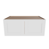 Modernform Cabinet White Shaker 36" W X 15" H X 24" D Double Door Wall Cabinet