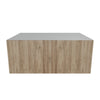Modernform Cabinet Walnut 36" W X 15" H X 24" D Double Door Wall Cabinet