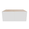 Modernform Cabinet Gloss White 36" W X 15" H X 24" D Double Door Wall Cabinet