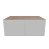 Modernform Cabinet Matte White 36" W X 15" H X 24" D Double Door Wall Cabinet