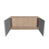 Modernform Cabinet Matte White 36" W X 15" H X 12" D Double Door Wall Cabinet