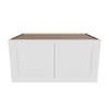 Modernform Cabinet White Shaker 36" W X 18" H X 24" D Double Door Wall Cabinet
