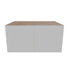 Modernform Cabinet Matte White 36" W X 18" H X 24" D Double Door Wall Cabinet