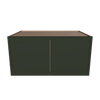 Modernform Cabinet Slim Sage Green 36" W X 18" H X 24" D Double Door Wall Cabinet