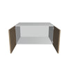 Modernform Cabinet Walnut 36" W X 18" H X 24" D Double Door Wall Cabinet