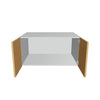 Modernform Cabinet Natural Oak 36" W X 18" H X 24" D Double Door Wall Cabinet