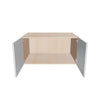 Modernform Cabinet Gloss White 36" W X 18" H X 24" D Double Door Wall Cabinet