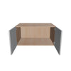 Modernform Cabinet Matte White 36" W X 18" H X 24" D Double Door Wall Cabinet
