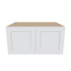 J&K White Shaker S8 Refrigerator Wall Cabinet - 36" W x 18" H x 27" D