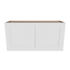 Modernform Cabinet White Shaker 36" W X 18" H X 12" D Double Door Wall Cabinet