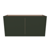 Modernform Cabinet Slim Sage Green 36" W X 18" H X 12" D Double Door Wall Cabinet