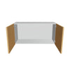 Modernform Cabinet Natural Oak 36" W X 18" H X 12" D Double Door Wall Cabinet