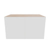 Modernform Cabinet Gloss White 36" W X 21" H X 24" D Double Door Wall Cabinet