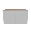 Modernform Cabinet Matte White 36" W X 21" H X 24" D Double Door Wall Cabinet