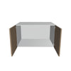 Modernform Cabinet Walnut 36" W X 21" H X 24" D Double Door Wall Cabinet