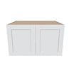 J&K White Shaker S8 Refrigerator Wall Cabinet - 36" W x 21" H x 27" D