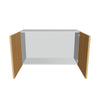 Modernform Cabinet Natural Oak 36" W X 21" H X 12" D Double Door Wall Cabinet