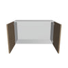 Modernform Cabinet Walnut 36" W X 21" H X 12" D Double Door Wall Cabinet