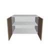 Modernform Cabinet Walnut 36" W X 24" H X 24" D Double Door Wall Cabinet