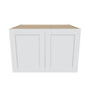 J&K White Shaker S8 Refrigerator Wall Cabinet - 36" W x 24" H x 27" D