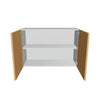 Modernform Cabinet Natural Oak 36" W X 24" H X 12" D Double Door Wall Cabinet