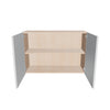 Modernform Cabinet Gloss White 36" W X 24" H X 12" D Double Door Wall Cabinet